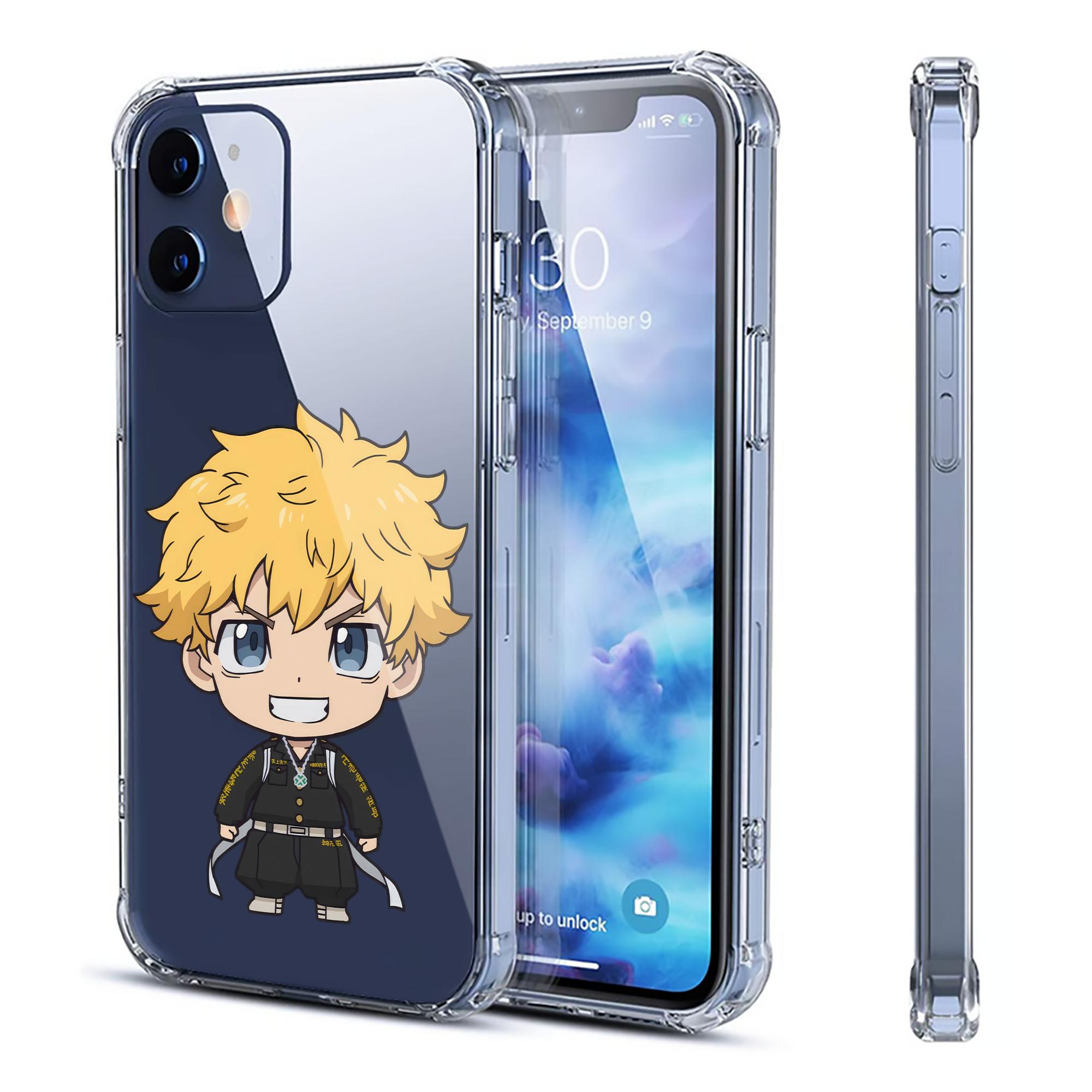 （画像用） 東京リベンジャーズ Tokyo Revengers 【iPhone 12シリーズ対応】透明スマホケース（クリアソフトケース）